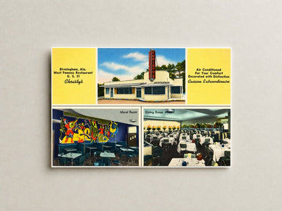 Birmingham, AL: Christy's, Birmingham, Ala. Most famous restaurant