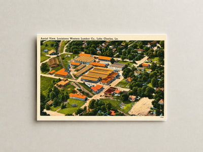 Lake Charles, LA: Aerial View, Louisiana Western Lumber Co.