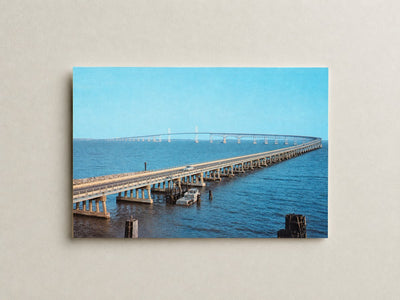 Chesapeake Bay Bridge — Vintage Maryland Postcard