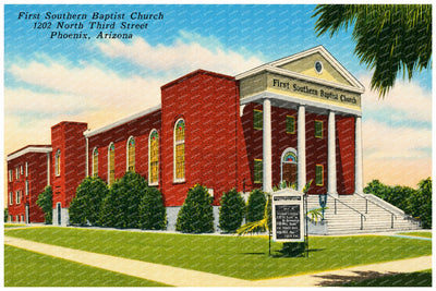 Phoenix, AZ: First Southern Baptist Church, 1202 North Third Street