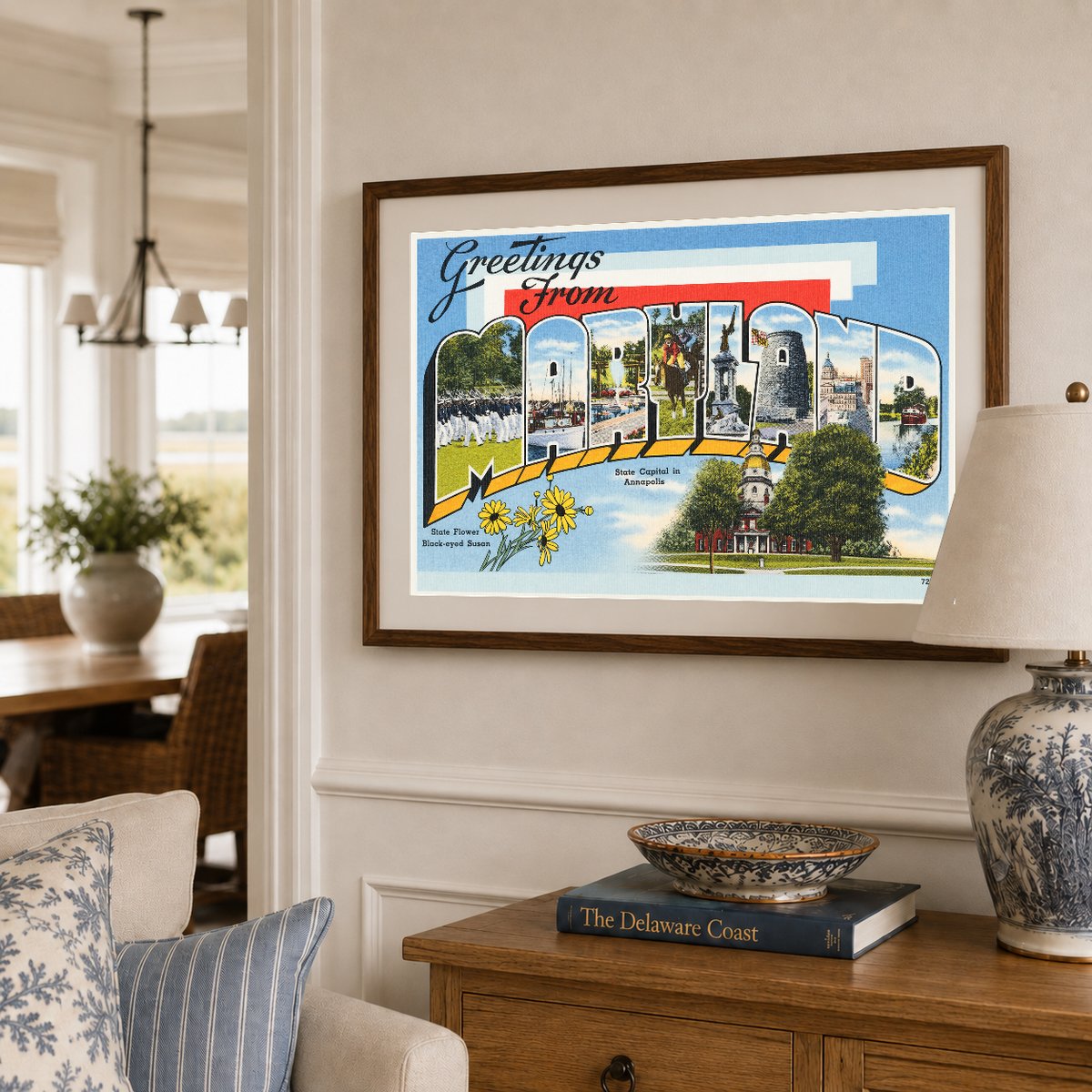 Greetings from Maryland — Vintage Maryland Postcard