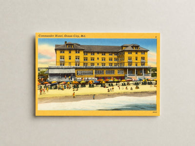 Commander Hotel, Ocean City, MD — Vintage Maryland Postcard