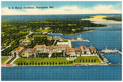 U. S. Naval Academy, Annapolis, MD — Vintage Maryland Postcard