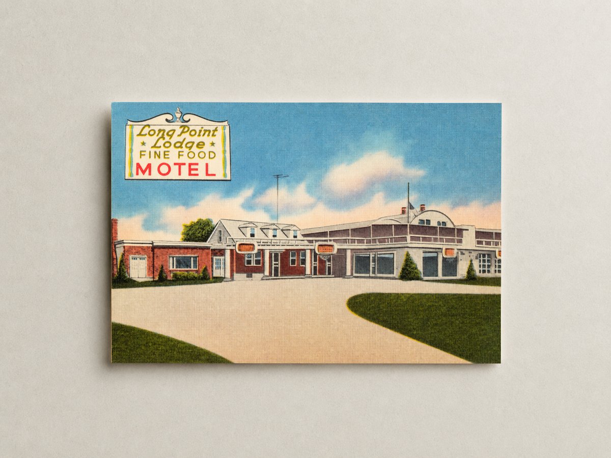 Long Point Lodge, U. S. Highway 50, 6 miles north of Bay Bridge — Vintage Maryland Postcard