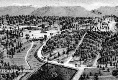 Mapa restaurado de Birmingham, Alabama, 1885