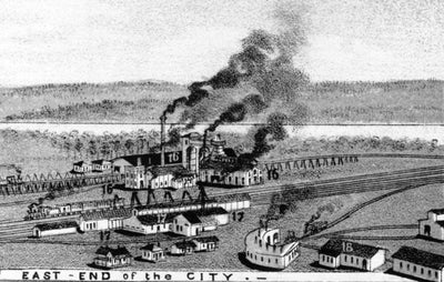 Mapa restaurado de Birmingham, Alabama, 1885