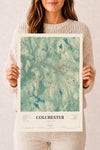 Map of Colchester, Connecticut, 12 x 18 inch unframed archival matte print