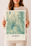 Map of Litchfield, Connecticut, 12 x 18 inch unframed archival matte print