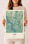 Map of Lyme, Connecticut, 12 x 18 inch unframed archival matte print