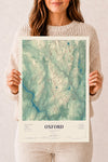 Map of Oxford, Connecticut, 12 x 18 inch unframed archival matte print
