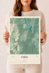 Map of Union, Connecticut, 12 x 18 inch unframed archival matte print