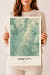 Map of Willington, Connecticut, 12 x 18 inch unframed archival matte print