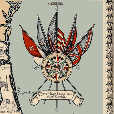 Pictorial Map of Florida (1953)