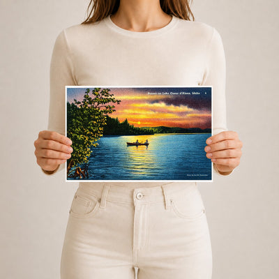 Coeur d'Alene Lake, ID: Sunset on Lake Coeur d'Alene
