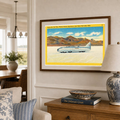 Bonneville Salt Flats, UT: Bonneville Salt Flats, "World's fastest speedway." Utah