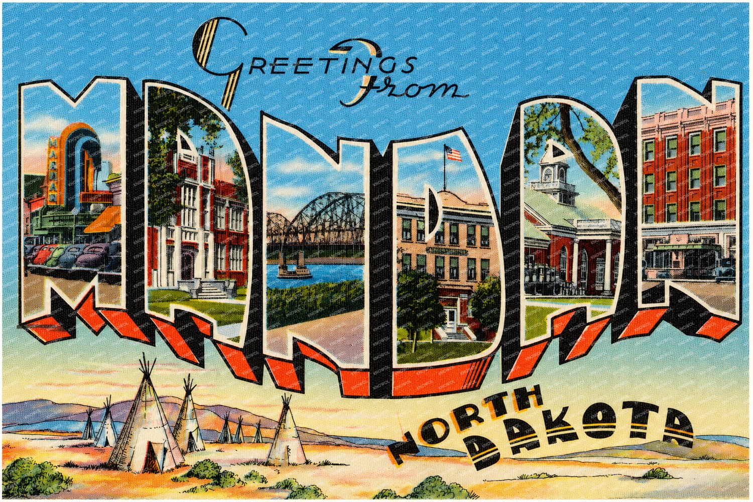Mandan, ND: Greetings from Mandan
