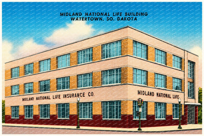 Watertown, SD: Midland National Life Building, Watertown, So. Dakota