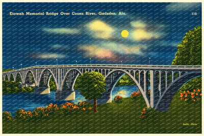 Gadsden, AL: Etowah memorial bridge over Coosa River