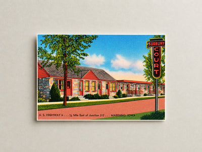 Marengo, IA: Sudbury Court, U. S. Highway 6... 1/4 mile east of Junction 212... Marengo