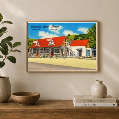 Davis, OK: Cedarvale Craft Shoppe, Highway 77