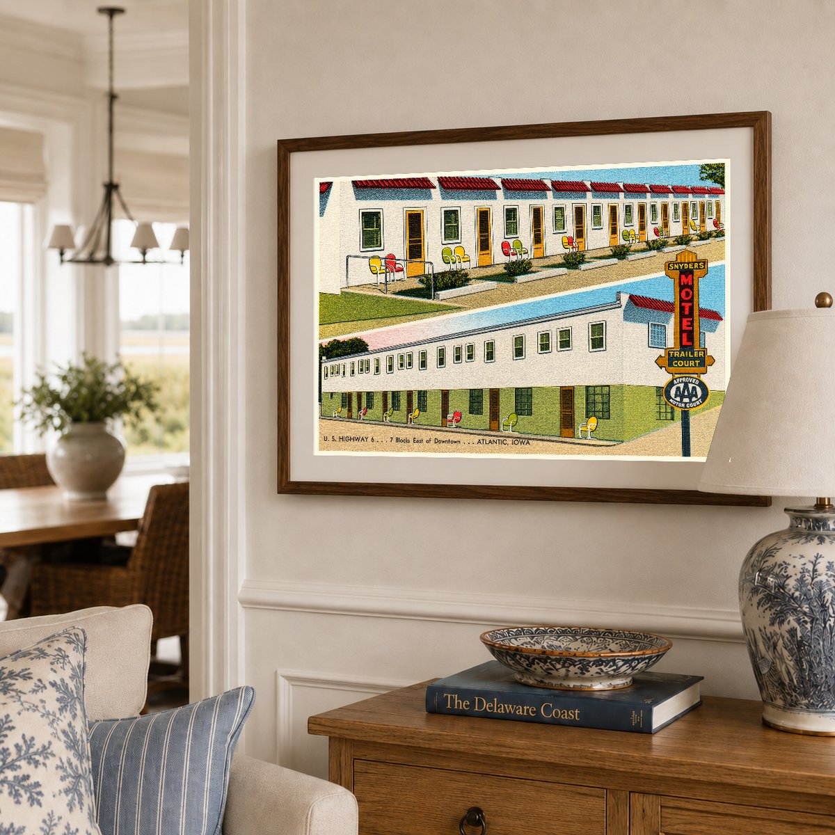 Atlantic, IA: Snyder's Motel, U. S. Highway 6... 7 blocks east of downtown... Atlantic