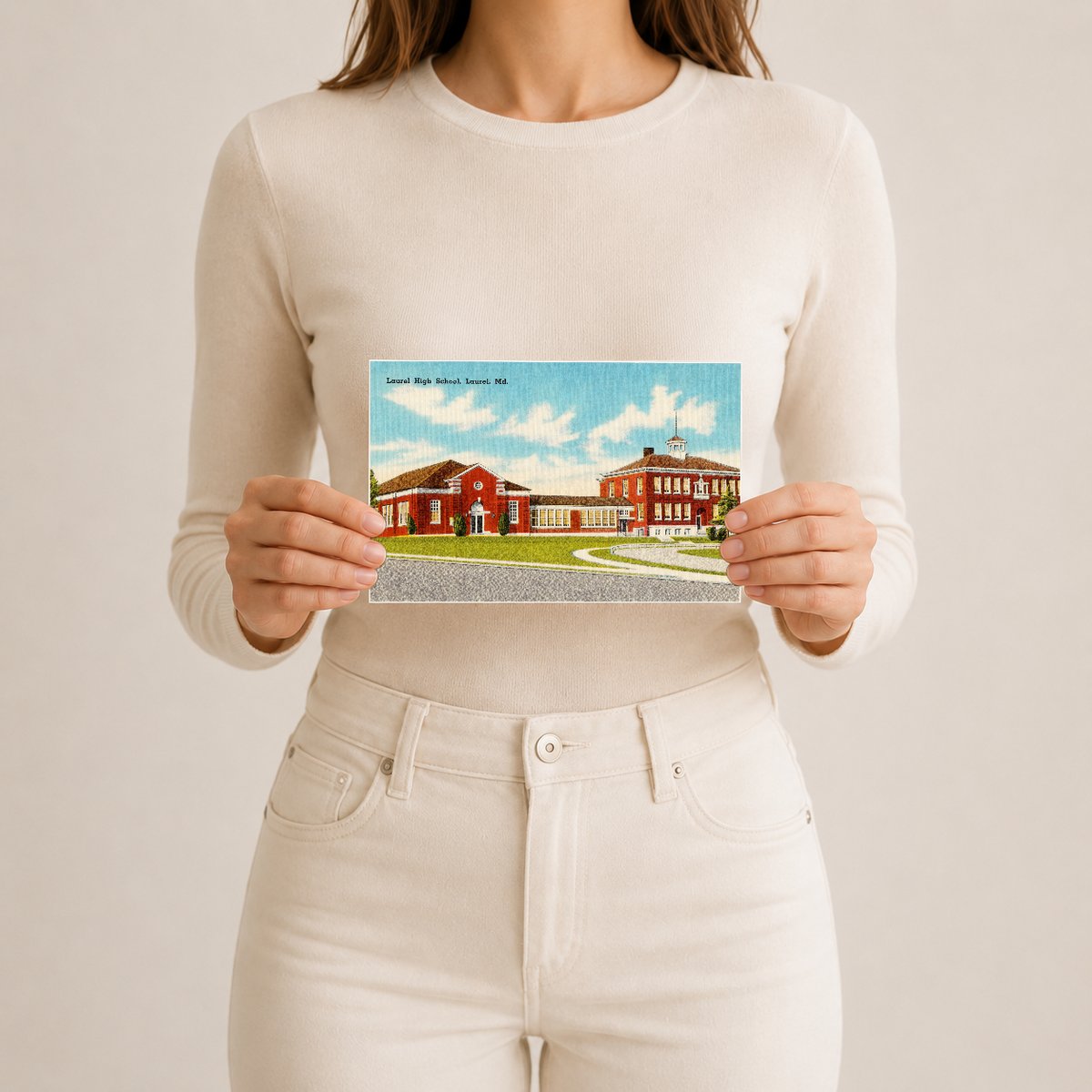 Laurel High School, Laurel, MD — Vintage Maryland Postcard