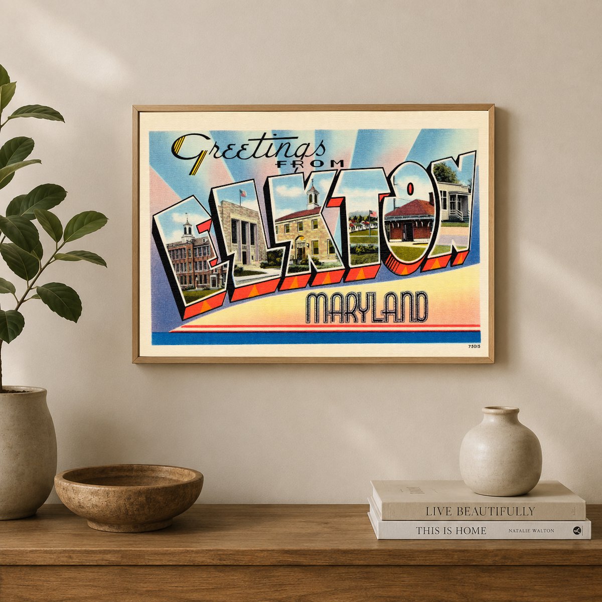 Greetings from Elkton, Maryland — Vintage Maryland Postcard