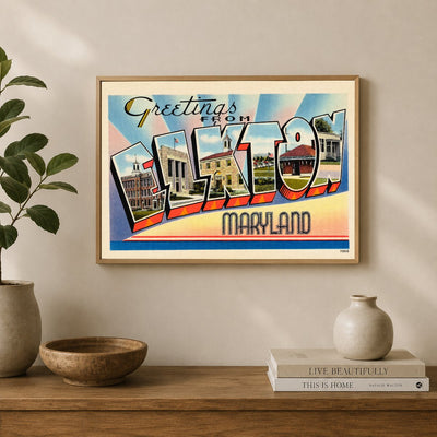 Greetings from Elkton, Maryland — Vintage Maryland Postcard
