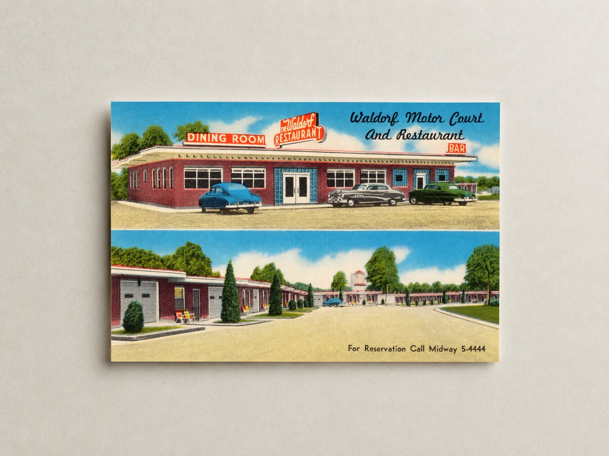 Waldorf Motor Court and Restaurant, Waldorf, MD — Vintage Maryland Postcard