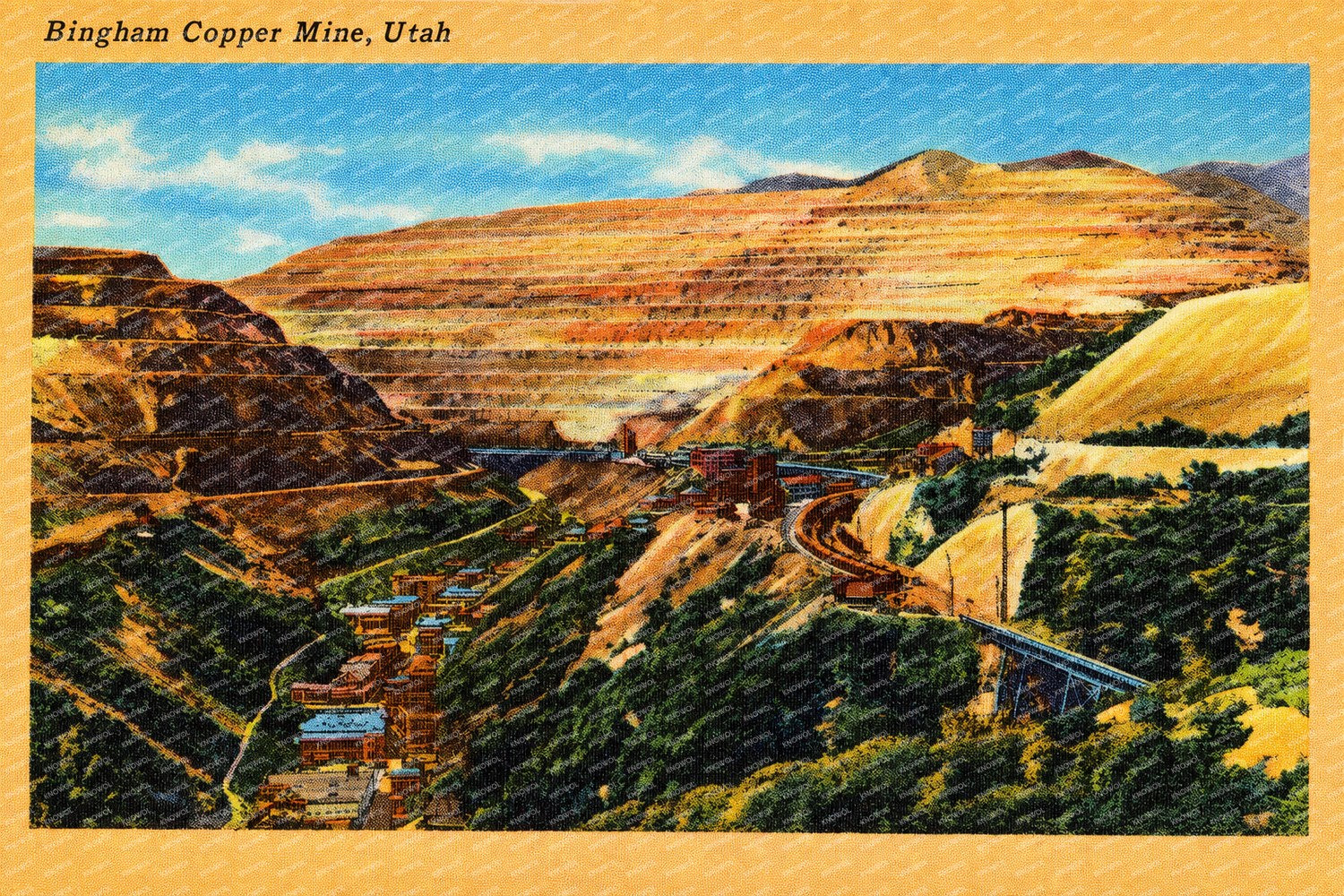 Bingham Copper Mine, UT: Historic View