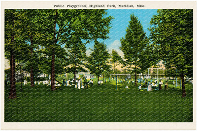 Meridian, MS: Public playground, Highland Park