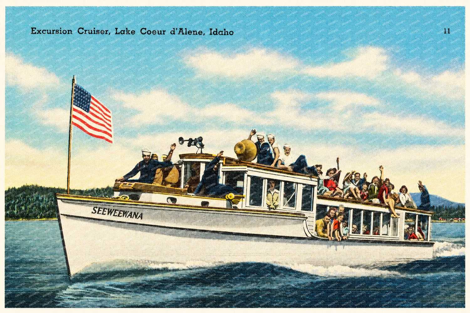 Coeur d'Alene Lake, ID: Excursion cruiser, Lake Coeur d'Alene