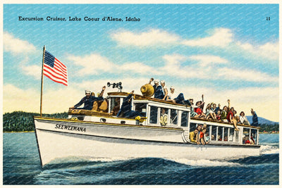 Coeur d'Alene Lake, ID: Excursion cruiser, Lake Coeur d'Alene