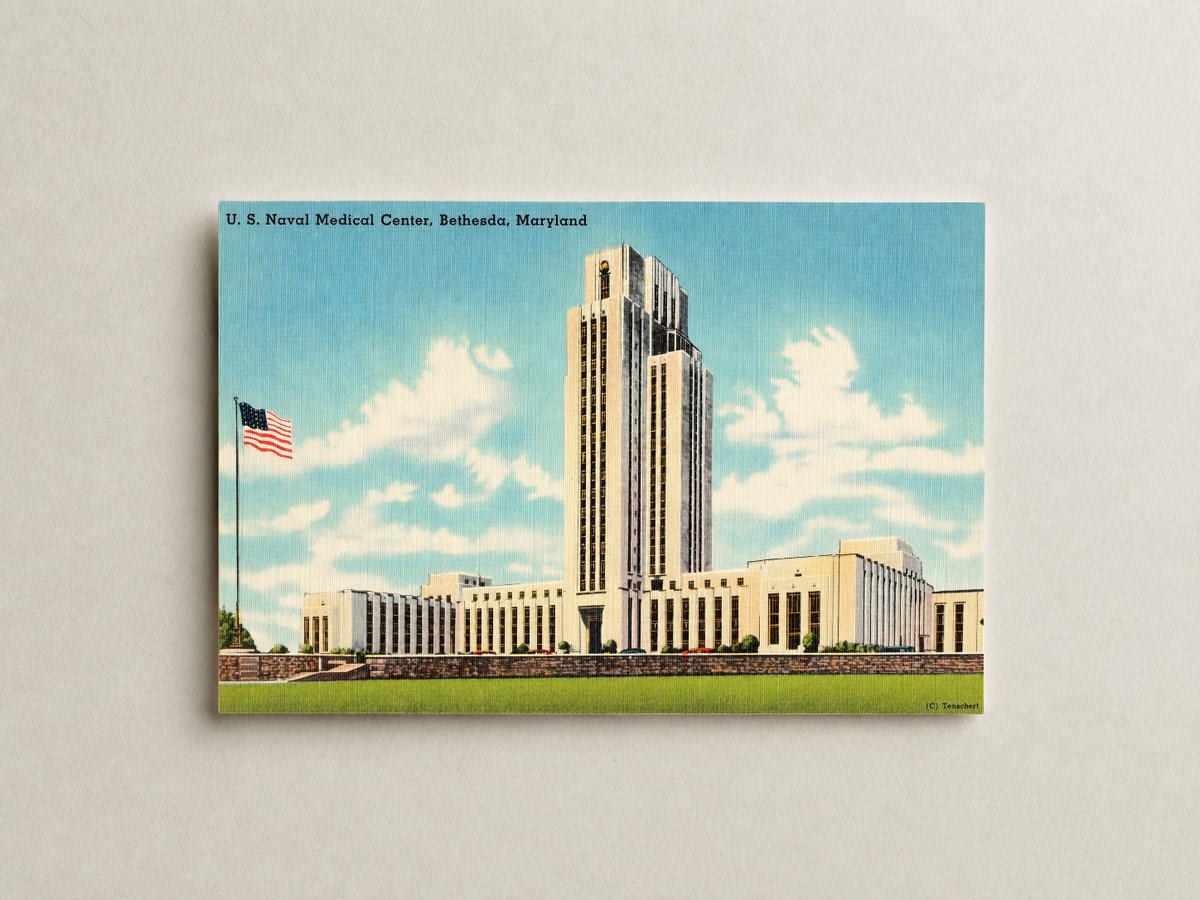 U. S. Naval Medical Center, Bethesda, Maryland — Vintage Maryland Postcard