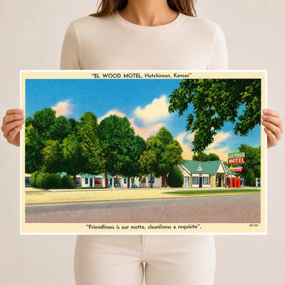 Hutchinson, KS: "El Wood Motel, Hutchinson, Kansas"