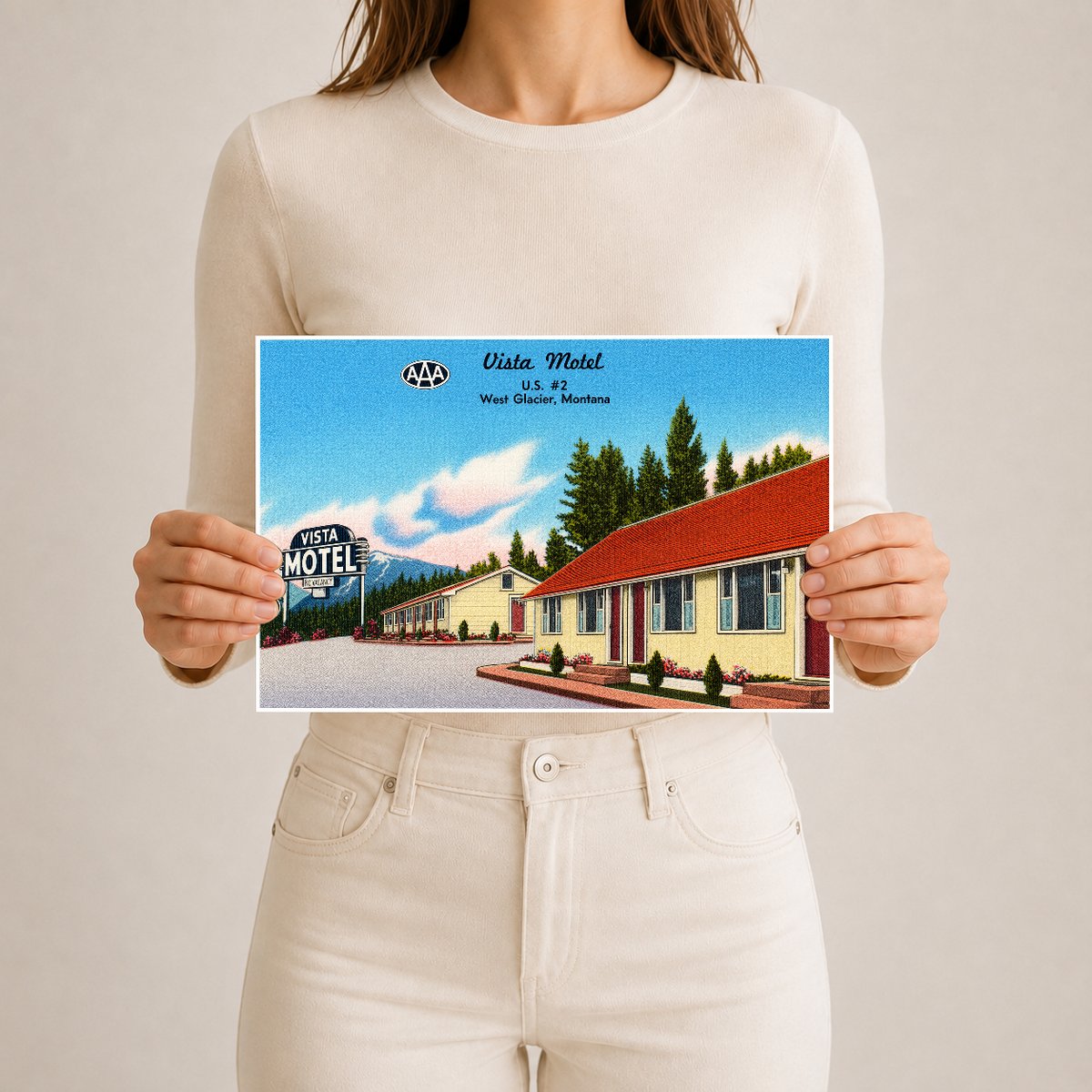 West Glacier, MT: Vista Motel, U.S. #2