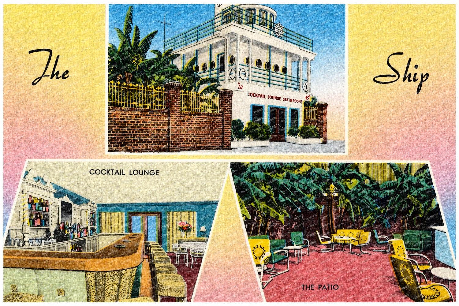 New Orleans, LA: The Ship, lounge, patio & bar, 116 La Salle St. opposite Jung Hotel