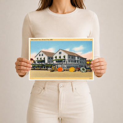 Maryland Inn, Ocean City, MD — Vintage Maryland Postcard