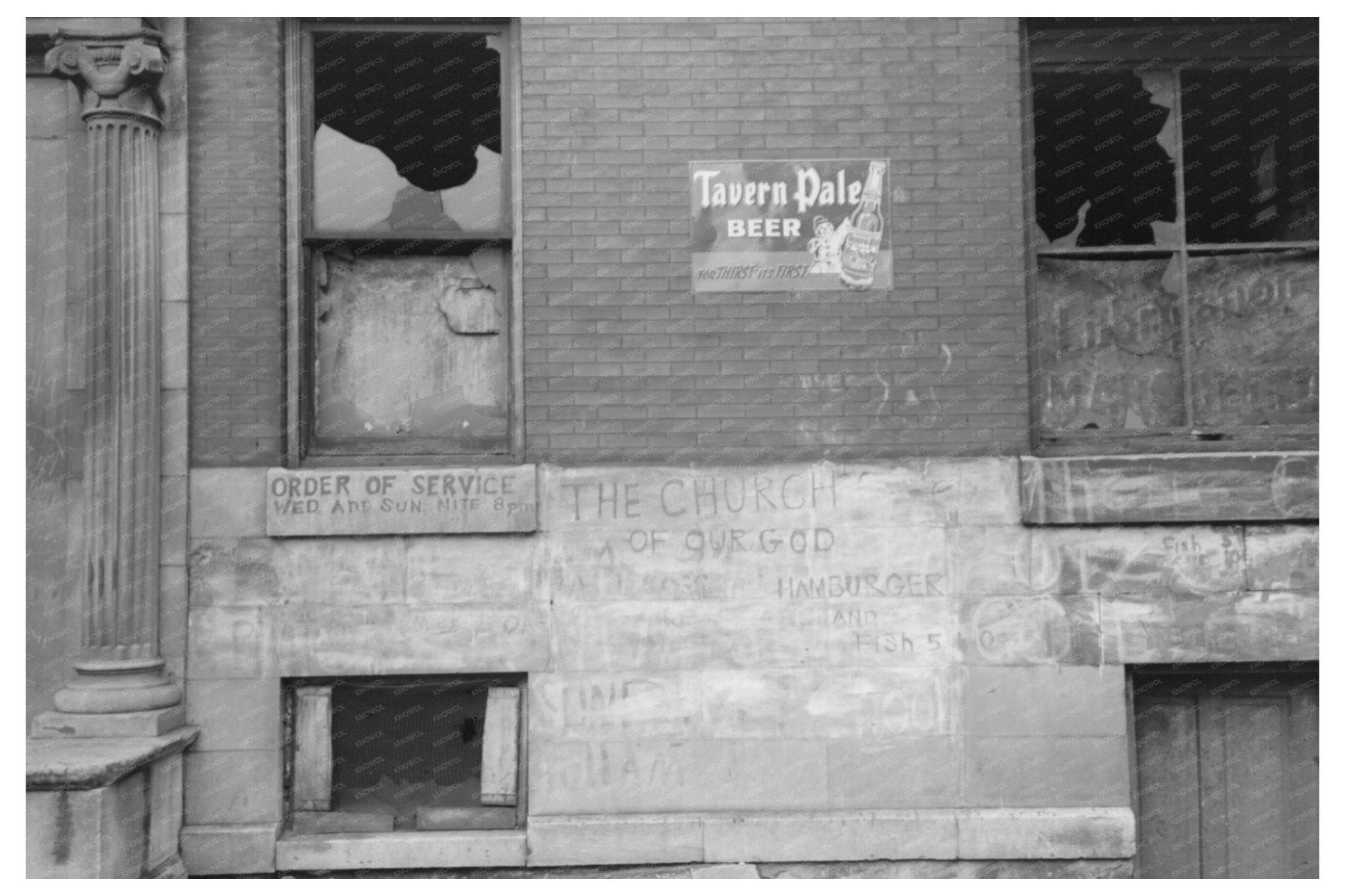 Abandoned Building South Side Chicago April 1941 - Available at KNOWOL