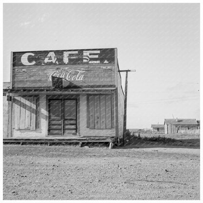 Abandoned Café in Carey Texas 1937 Vintage Photograph - Available at KNOWOL