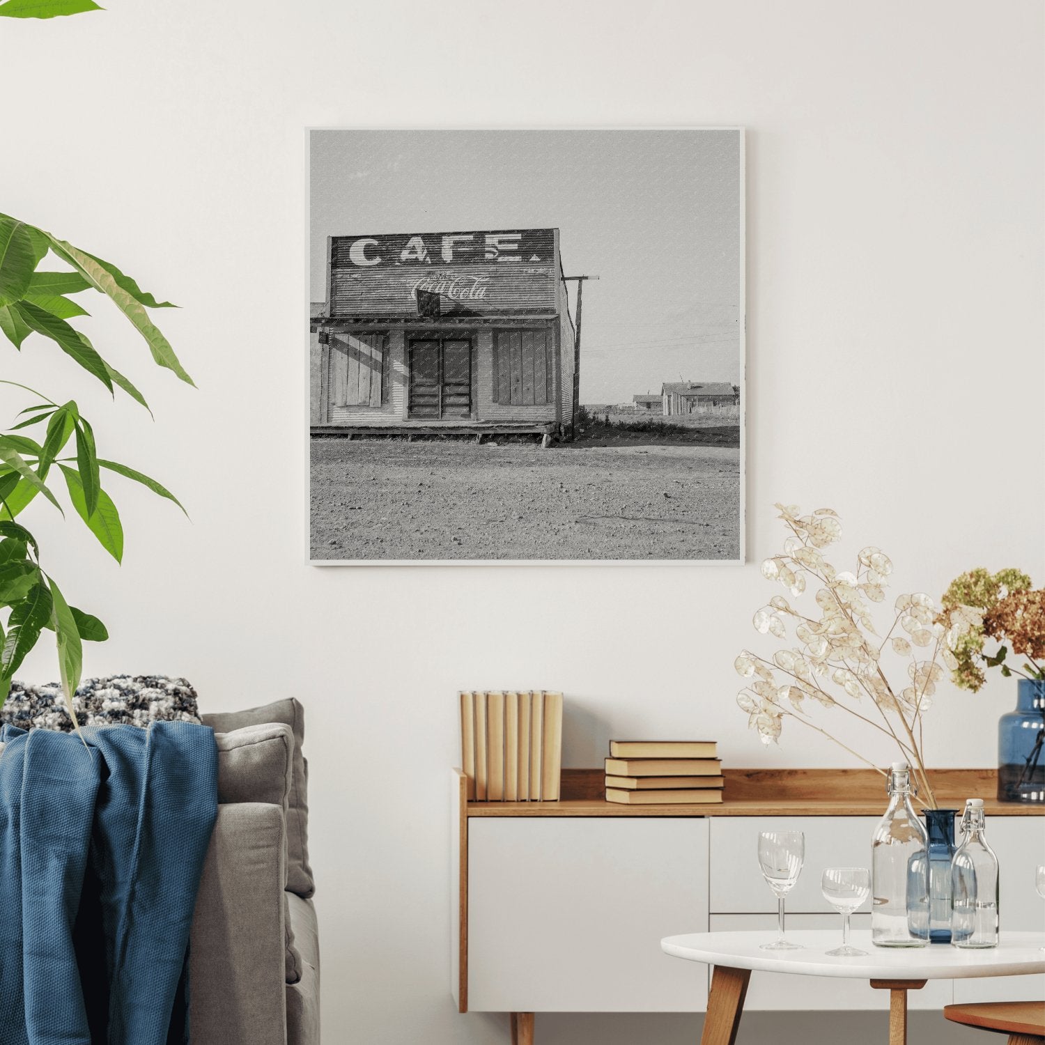 Abandoned Café in Carey Texas 1937 Vintage Photograph - Available at KNOWOL