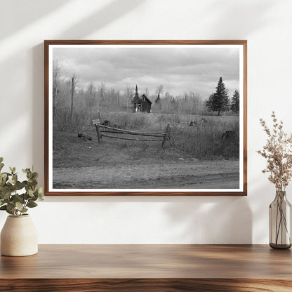 Abandoned Farm Landscape Tipler Long Lake Wisconsin 1937 - Available at KNOWOL