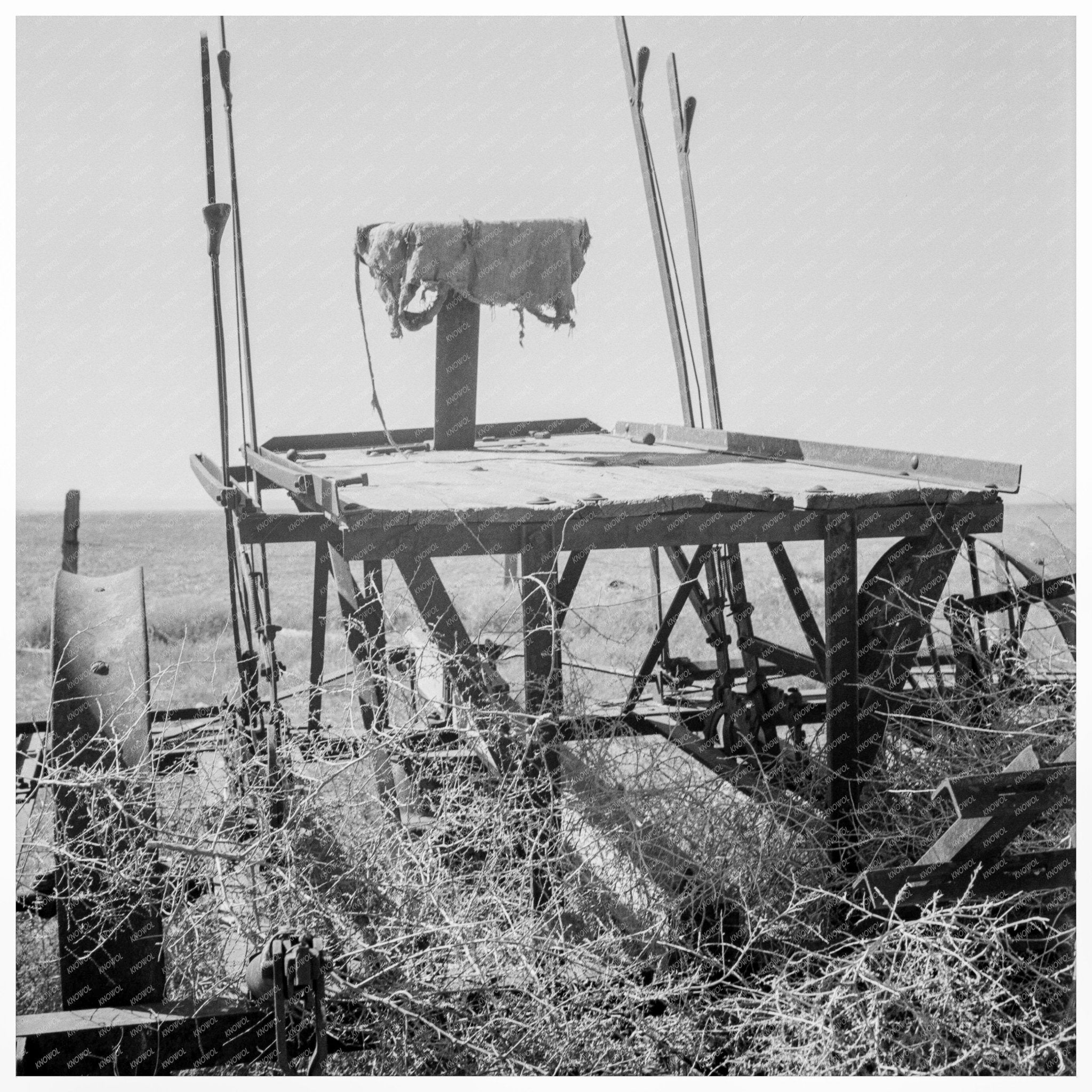 Abandoned Farm Machinery in Columbia Basin 1939 - Available at KNOWOL