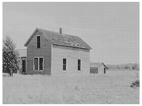 Abandoned Farmhouse Allegan County Michigan 1937 - Available at KNOWOL