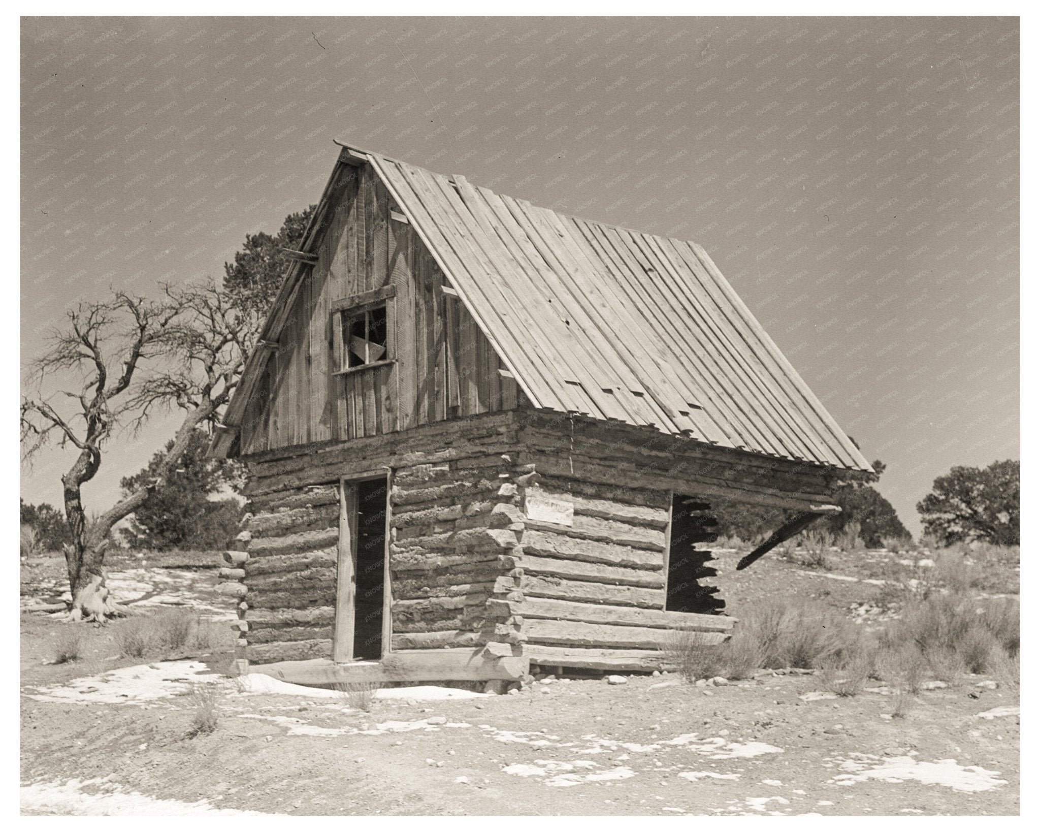 Abandoned Home in Widtsoe Garfield County Utah April 1936 Vintage Photo - Available at KNOWOL