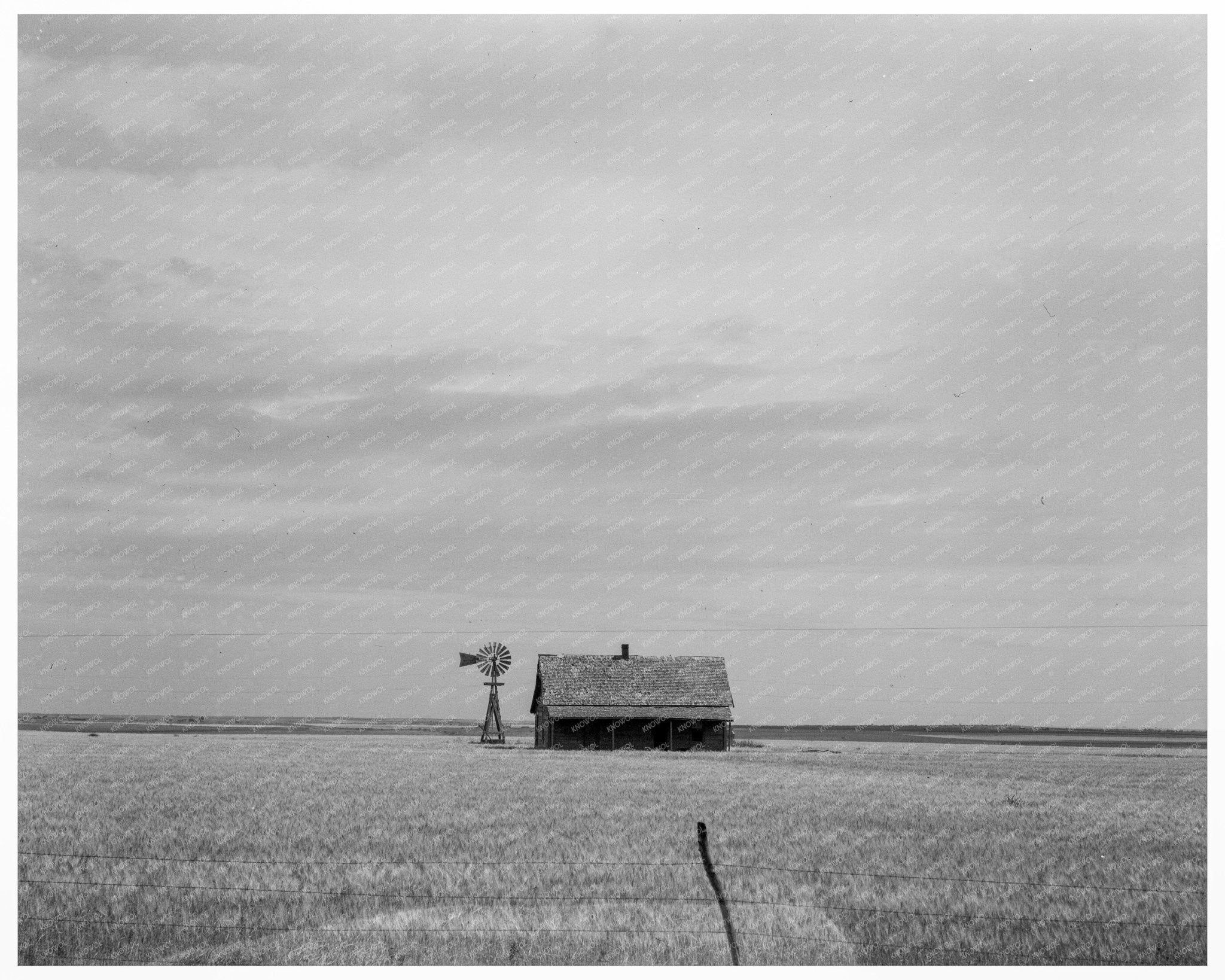 Abandoned House of Small Farmer Southwest Oklahoma 1937 - Available at KNOWOL