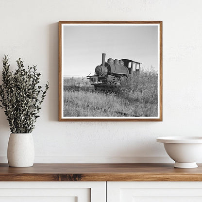 Abandoned Locomotive at Sawmill Tower Minnesota 1937 - Available at KNOWOL