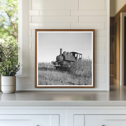 Abandoned Locomotive at Sawmill Tower Minnesota 1937 - Available at KNOWOL