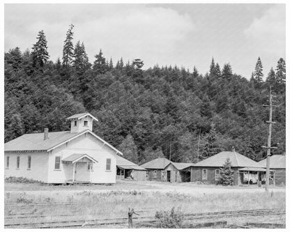 Abandoned Mill Village of Malone Washington 1939 - Available at KNOWOL