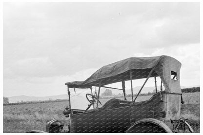 Abandoned Model T in Oregon Field October 1939 - Available at KNOWOL